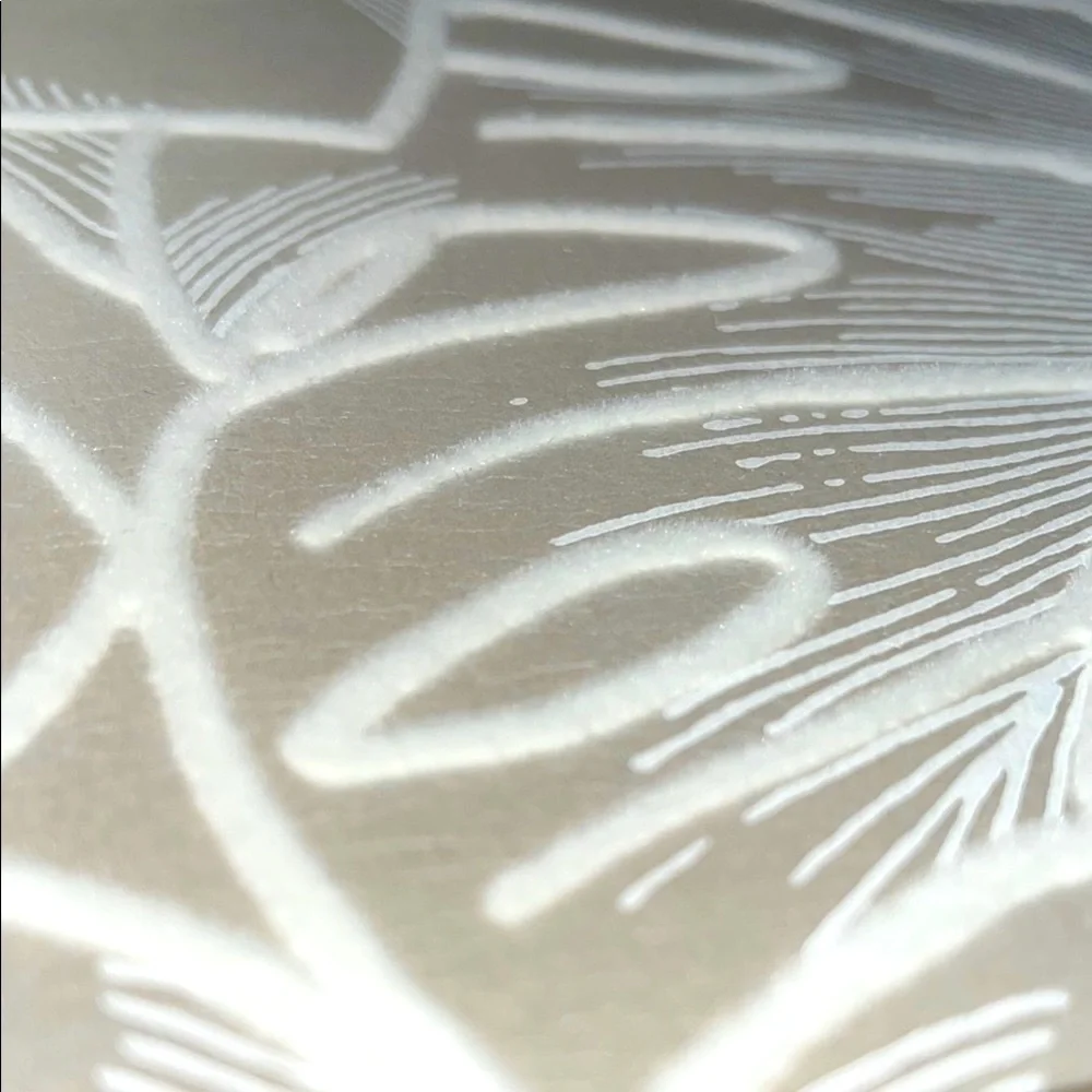 5 Large Designer Tropical Leaf Patterned Wallpaper Sample Sheets - Arts & Crafts